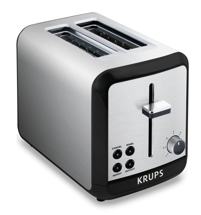 2 Slice Savoy Black and Stainless Steel Toaster KH311050