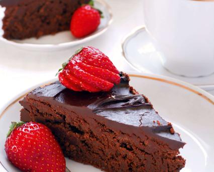 Chocolate Fig Bundt Cake with Chocolate Ganache