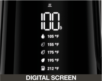 Krups Digital Display Adjustable Temperature Kettle - Curacao
