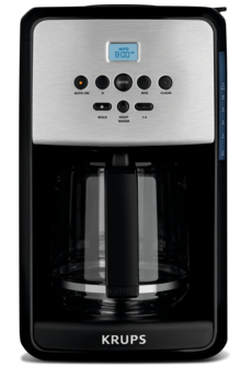 KRUPS 12-Cup Savoy Programmable Stainless Steel Turbo Coffee Maker EC414050  EC414050