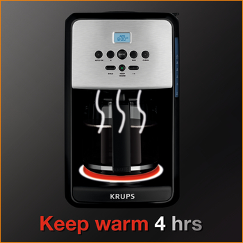 KRUPS 12-Cup Savoy Programmable Stainless Steel Thermal Coffee Maker  ET353050 ET353050