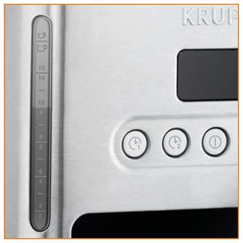 KRUPS Cafetière filtre programmable, 10/15 tasses, Maintien au chaud  KM442D10