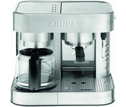KRUPS-Expression Stainless Steel Machine Espresso and Coffee Maker-XP604-  USED