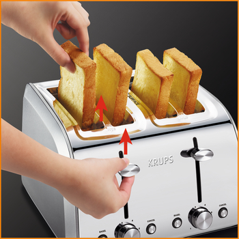 Krups - KH734D50 4-Slice Toaster Breakfast Set SKU#:8068128 