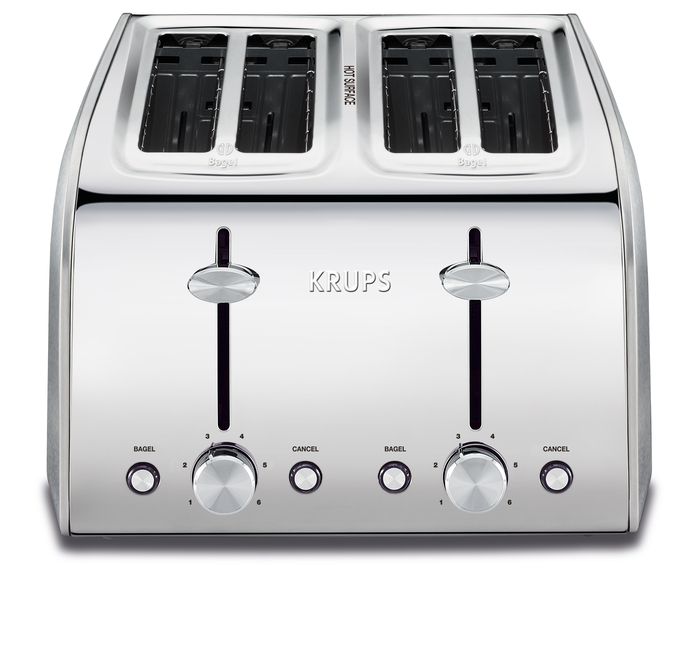 KRUPS Krups Express Toaster KH411D50 Stainless Steel Toaster with Wide  Slots, Includes Dust Lid & Crumb Tray, Defrost, Reheat, 7 Browning Levels,  2